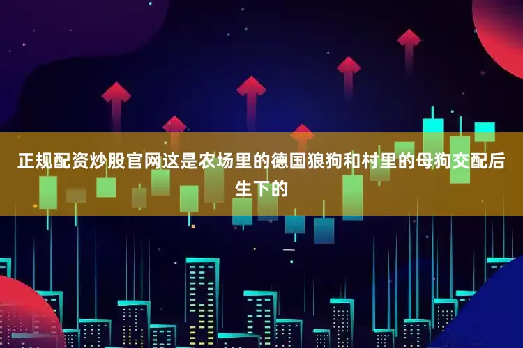 正规配资炒股官网这是农场里的德国狼狗和村里的母狗交配后生下的